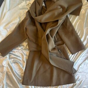 L'Academie Tan Jacket & Scarf Set